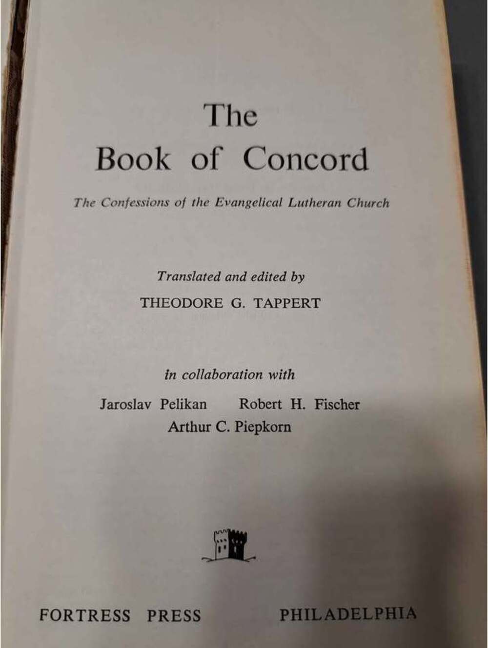 Vintage 1959 The Book of Concord-The Confessions of Evangelical Lutheran Church